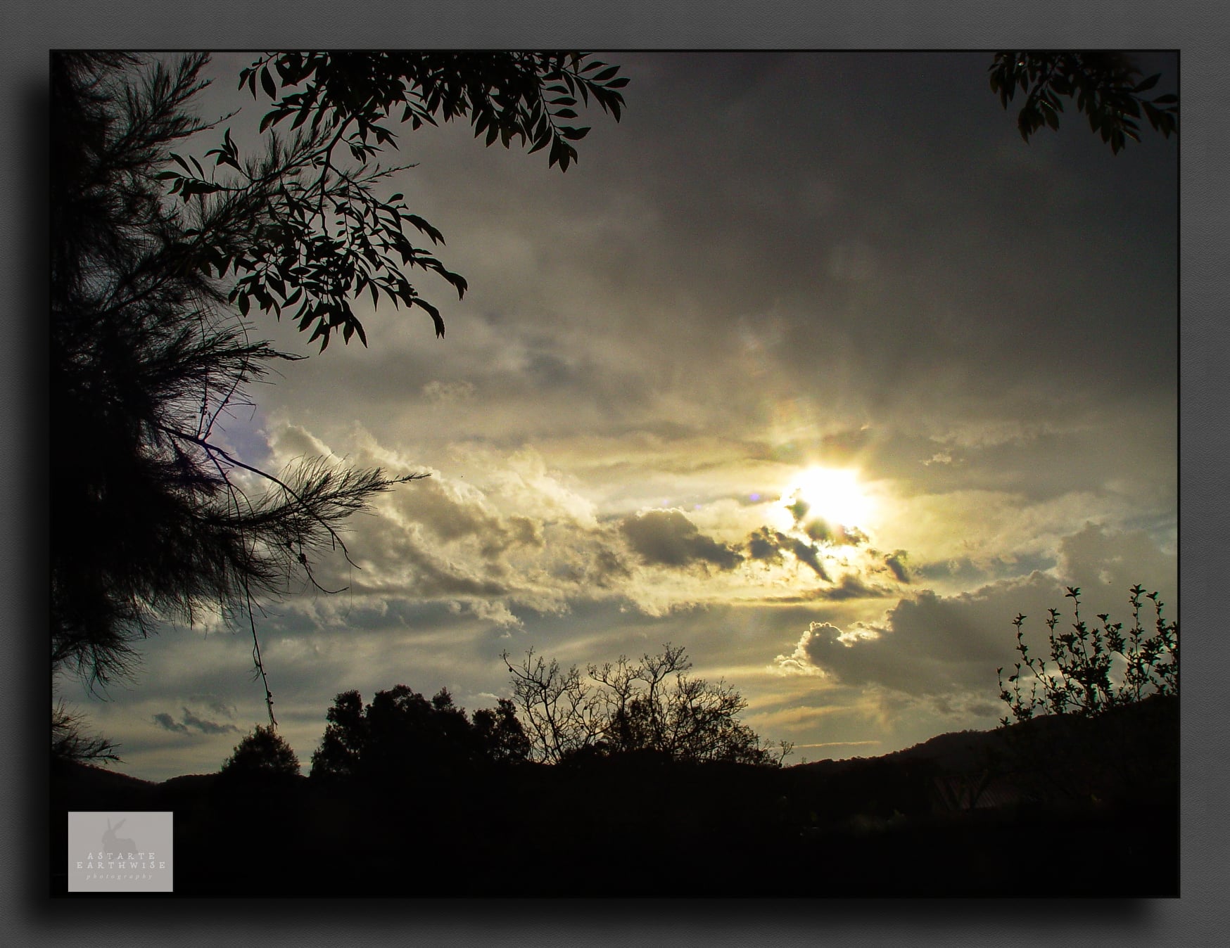Just ahead of the storm